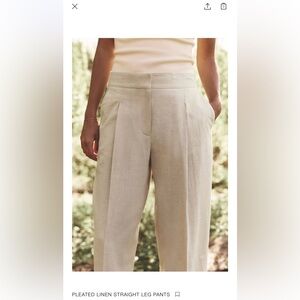 Zara Linen Pants- NWT (sorry wrinkly!). Details in photos from Zara website.